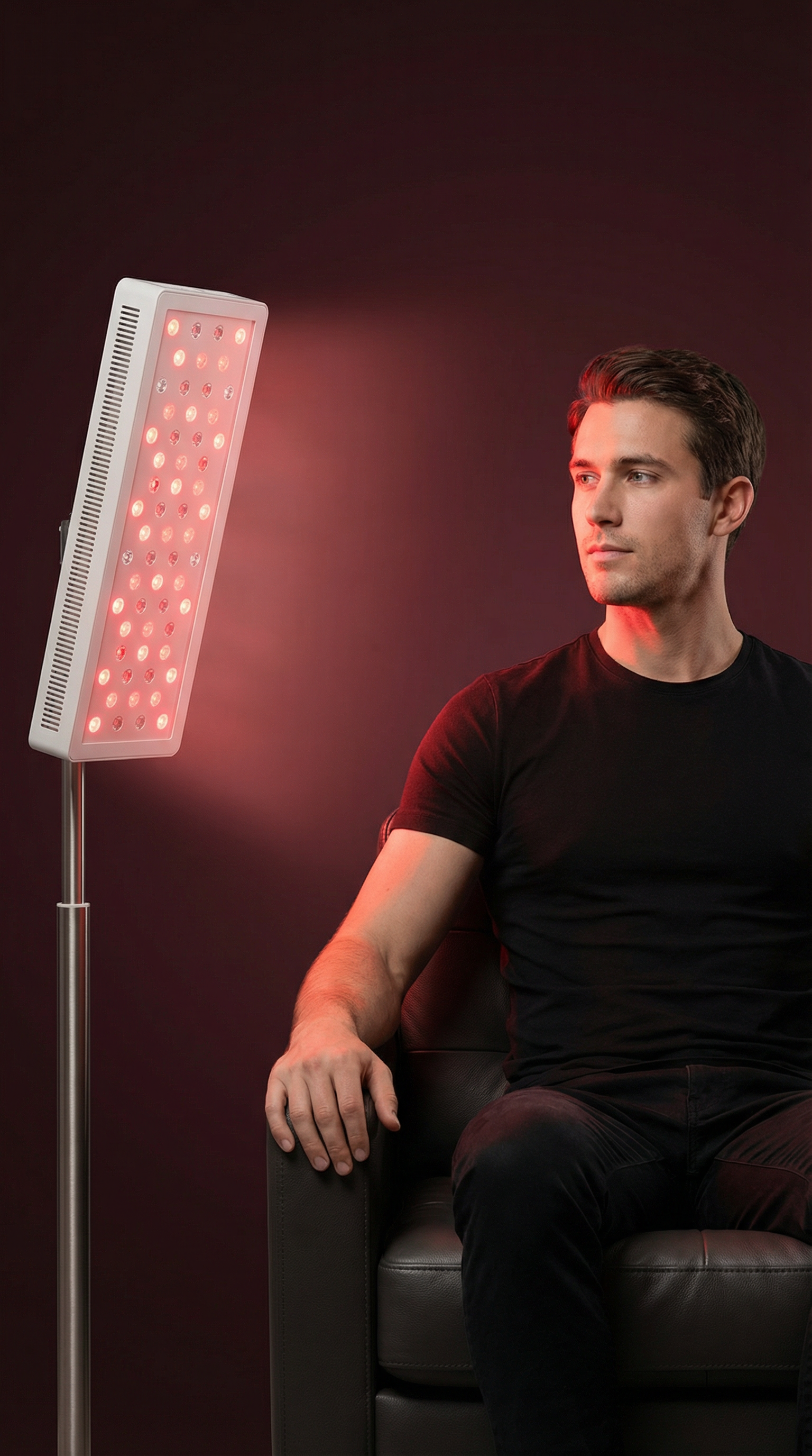 Modern wellness setup with neutral lighting (placeholder hero)